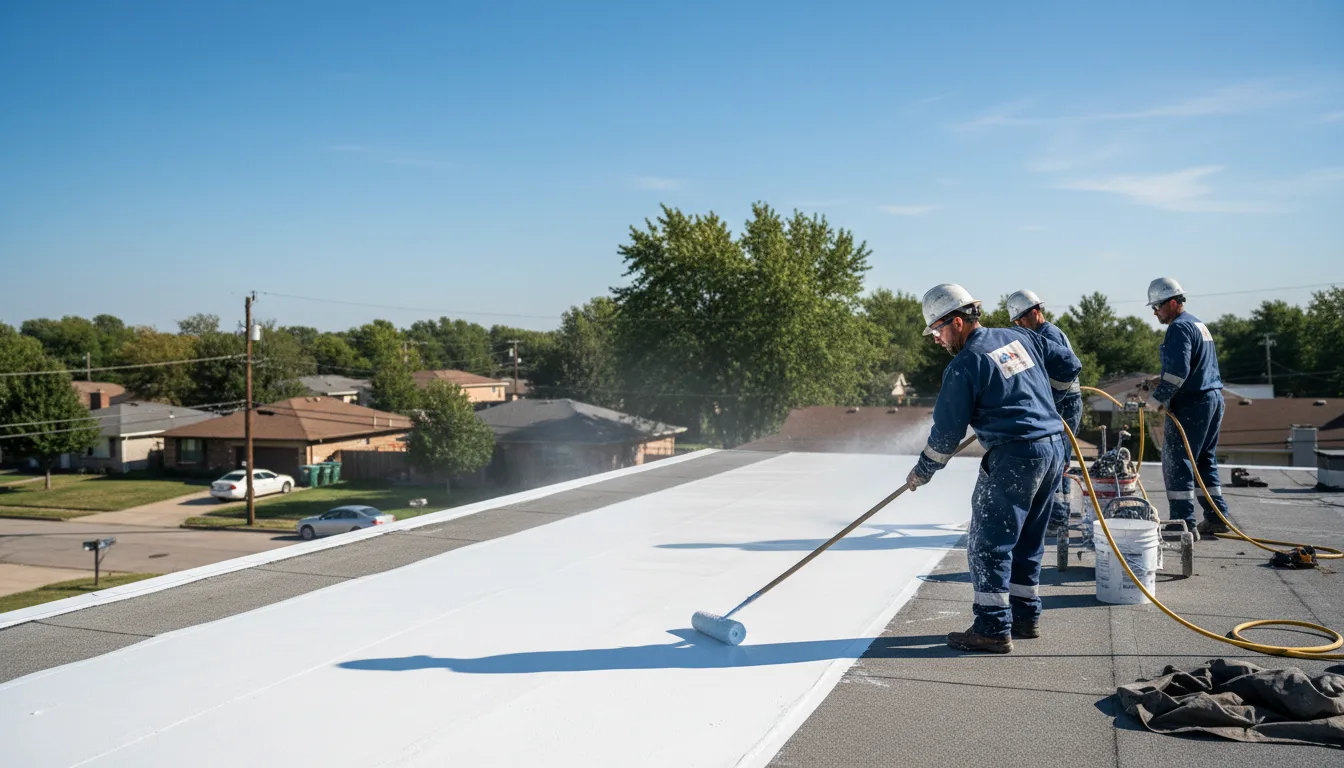 Commercial roof coating in Hawaiian Gardens, CA near me